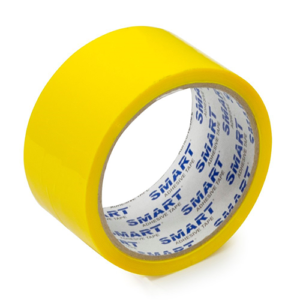 Клейкая упаковочная лента, Желтая, Акрил, 48mmx60m SMART