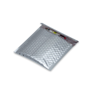 Металлический конверт с пузырчатой внутренностью, 165x165mm Серебрянный