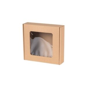 Decorative box EKO brown with window 110x110x20mm